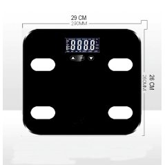 Gdeal Glass LCD Electronic Scale Digital Body Fat Analyse Scale BMI Healthy Body Scale