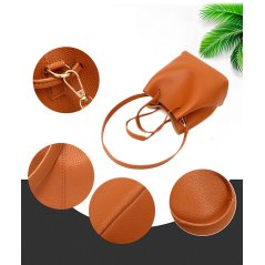 Women PU Leather Shoulder Bag Tote Purse Set - RYL-234 (3 Colors)