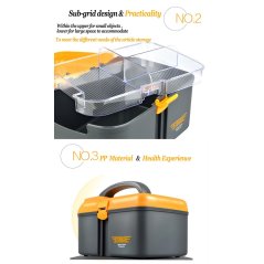 PP Fishing Tool Cabinet with LED Lighting Storage Boxes (2 Colors)