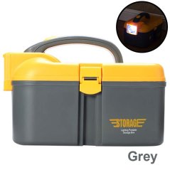 PP Fishing Tool Cabinet with LED Lighting Storage Boxes (2 Colors)