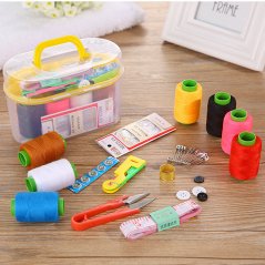 Gdeal Mini Sewing Kit Needle and Thread Sewing Mend Tool (Yellow)