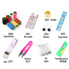 Gdeal Mini Sewing Kit Needle and Thread Sewing Mend Tool (Yellow)