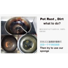 Large Size Rust Brush Sponge Bath Kitchen Clean Tools (Black)Large Size Rust Brush Sponge Bath Kitchen Clean Tools (Black)