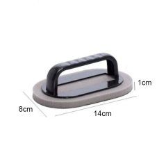 Large Size Rust Brush Sponge Bath Kitchen Clean Tools (Black)