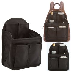 Gdeal Insert Organizer Multi Pocket Laptop Backpack (Black)