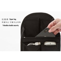 Gdeal Insert Organizer Multi Pocket Laptop Backpack (Black)