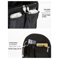 Gdeal Insert Organizer Multi Pocket Laptop Backpack (Black)