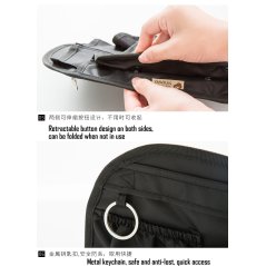 Gdeal Insert Organizer Multi Pocket Laptop Backpack (Black)