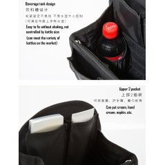 Gdeal Insert Organizer Multi Pocket Laptop Backpack (Black)