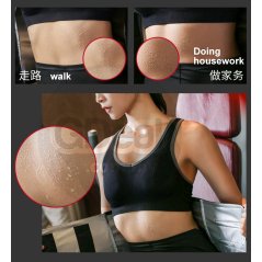 Gdeal Sweat Clothes Female Sweating Fitness Suit Coat Running Sweat Yoga Clothing - BF02 (Black)