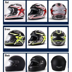Gdeal Retro Full Face Helmet Scooter Motorbike Riding Men Motocross