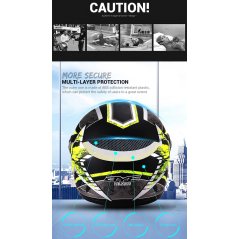 Gdeal Retro Full Face Helmet Scooter Motorbike Riding Men Motocross