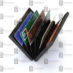 Gdeal SKY Traveller SKY321 Stainless Steel Credit Card Holder (Black)