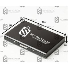 Gdeal SKY Traveller SKY321 Stainless Steel Credit Card Holder (Black)