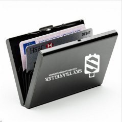 Gdeal SKY Traveller SKY321 Stainless Steel Credit Card Holder (Black)