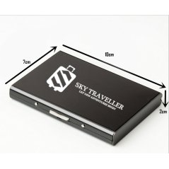 Gdeal SKY Traveller SKY321 Stainless Steel Credit Card Holder (Black)