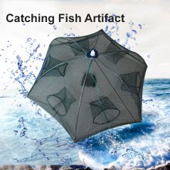 Gdeal Fishing Net Automatic Catch Fish Trap for Fishes Shrimp (Green)