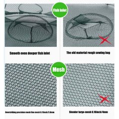 Gdeal Fishing Net Automatic Catch Fish Trap for Fishes Shrimp (Green)