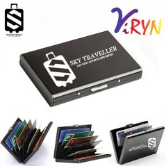 Gdeal SKY Traveller SKY321 Stainless Steel Credit Card Holder (Black)