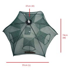Gdeal Fishing Net Automatic Catch Fish Trap for Fishes Shrimp (Green)