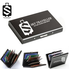 Gdeal SKY Traveller SKY321 Stainless Steel Credit Card Holder (Black)