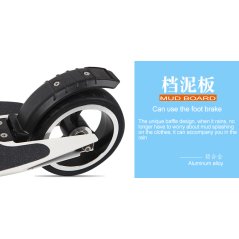 Gdeal Electric Scooter Adult Lithium Battery Carbon Fiber (Black)