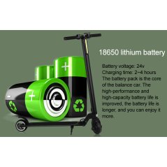Gdeal Electric Scooter Adult Lithium Battery Carbon Fiber (Black)