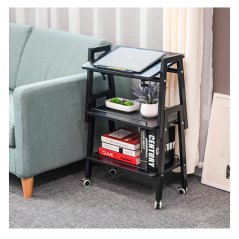 GTE Coffee Side Cabinet File Leisure Retractable Side Table (3 Colors)