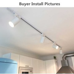 Hometech2u 20W LED Track light Ceiling Rail Spotlights (Black - White)