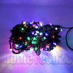 Hometech2u Multi Color 100LED 10M String Fairy Light Plug Lamp AC220V