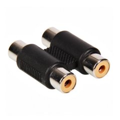 Hometech2u 2 Twin Double RCA Female to Female Phono Coupler Adapter
