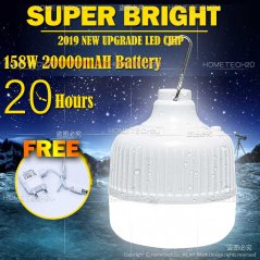 60W 158W Rechargeable Led Night Light Wireless USB Charging Bulbs