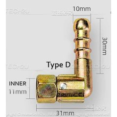 Gas Stove Connecter Hob Inlet Joint Hose Connection L Shape Elbow