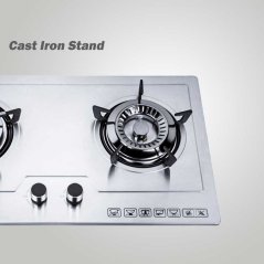 Milux Built-In Gas Stove Hob Stove Fully Stainless Steel Body (Silver)