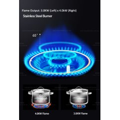 Milux Built-In Gas Stove Hob Stove Fully Stainless Steel Body (Silver)