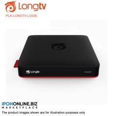 LOUiE Long TV Box Internet Smart TV ith Unlimited Channels (Black)