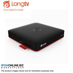 LOUiE Long TV Box Internet Smart TV ith Unlimited Channels (Black)