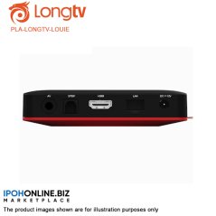 LOUiE Long TV Box Internet Smart TV ith Unlimited Channels (Black)