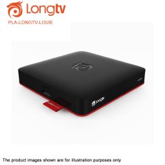 LOUiE Long TV Box Internet Smart TV ith Unlimited Channels (Black)