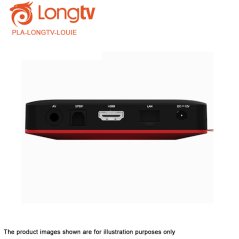 LOUiE Long TV Box Internet Smart TV ith Unlimited Channels (Black)