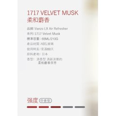 Vanzo Car Gel Air Freshener Perfume Car 1717 Refresher Carall Regalia 65ml