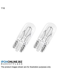 2 pcs Trilux T10 12V 5W Wedge Light Bulb - License Plate Bulb