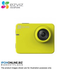 EZVIZ S2 Action + Dash 1080p 60fps Waterproof Camera with Wi-Fi Bluetooth CS-SP206 - FOC 16GB Micro SD (Yellow)