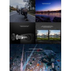 EZVIZ S2 Action + Dash 1080p 60fps Waterproof Camera with Wi-Fi Bluetooth CS-SP206 - FOC 16GB Micro SD (Orange)