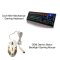 Oem Cool Gaming Keyboard with Keys LED Blue Switch  + Demon Baron RGB