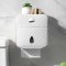 GTE Waterproof Toilet Paper Dispenser for Bathroom (Grey - White)